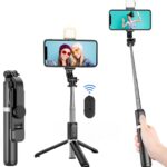 LED Light Wirless Bluetooth Selfie Stick